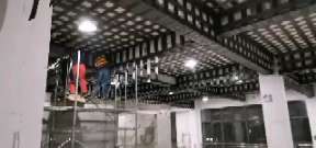 润州一商场梁，楼板碳纤维加固施工